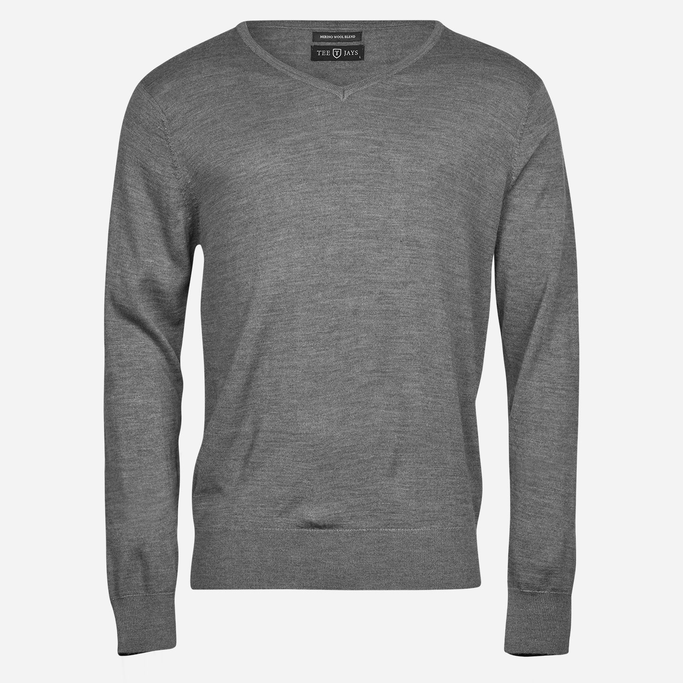 Sivý merino sveter, V výstrih  Tee Jays Veľkosť: M
