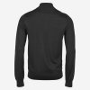 Čierny merino sveter TEE JAYS na zips zozadu