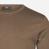 TEE JAS hnedé tričko interlock detail