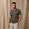 TEE JAYS khaki pánske tričko Interlock