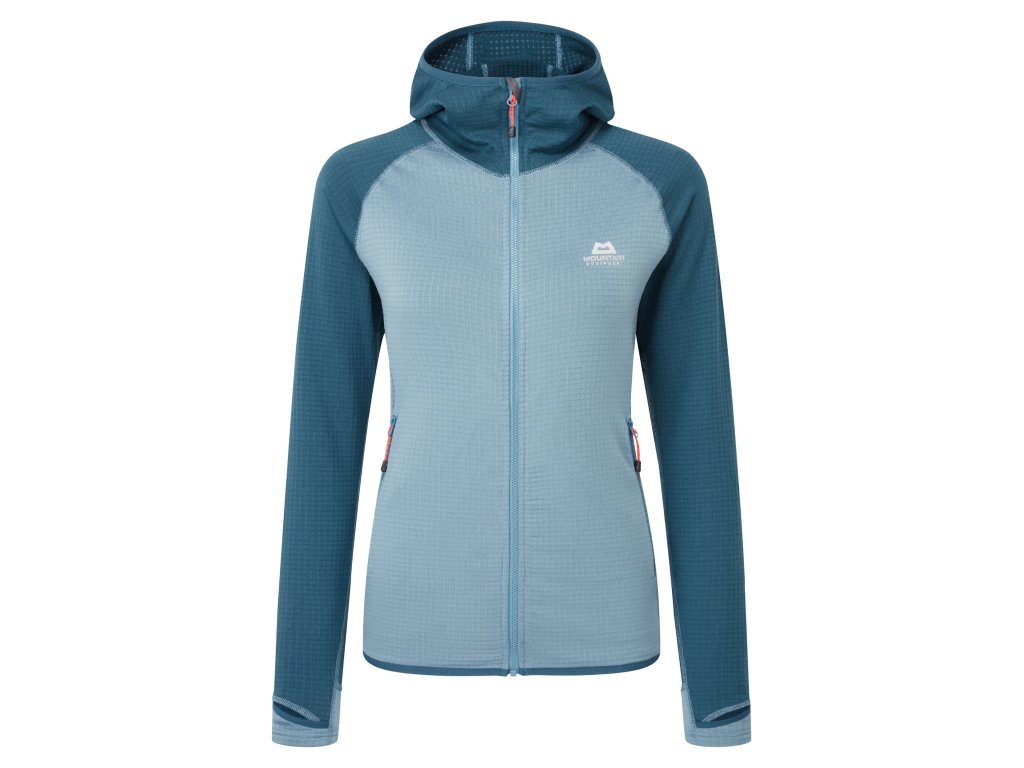 Eclipse Hooded Jacket Women's (Velikost L, Barva D Teal/Fresh Green)