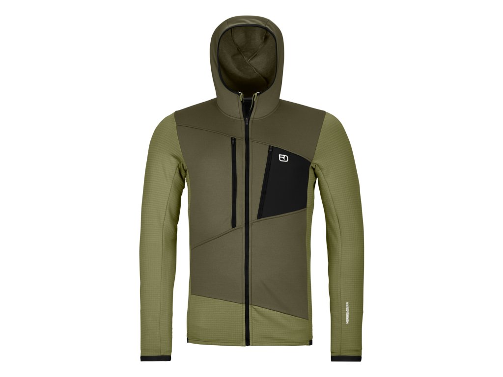 Fleece Grid Hoody Men's (Velikost L, Barva Dark Arctic Grey)