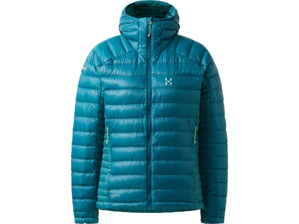 w bunda haglofs lim down hood ii damska modra 8