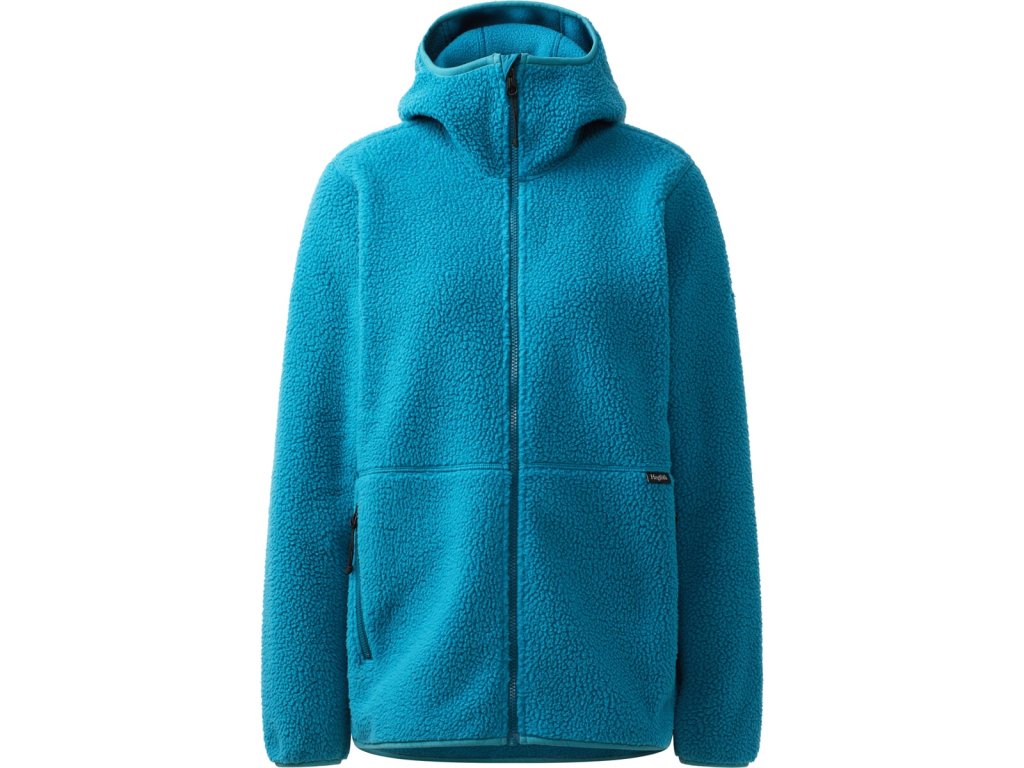 w mikina haglofs funas pile hood damska modra 5