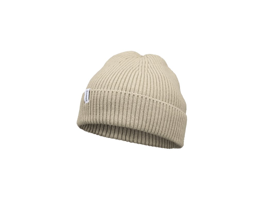 Čepice CRAFT Urban Rib Beanie (Velikost UNI, Barva béžová)