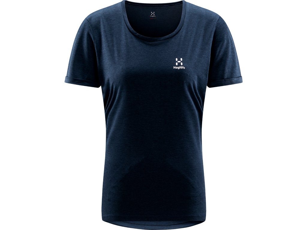 W Triko Haglöfs Ridge Hike kr.r.dámské (Velikost XS, Barva tmavě modrá)
