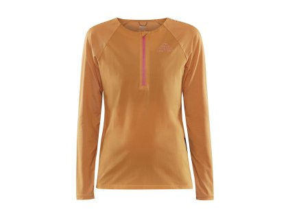 W Triko CRAFT PRO Trail Wind LS (Velikost XS, Barva oranžová)
