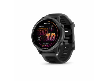 Forerunner570 47mm SlateBlack HR Front left 0000 FRx570 47mm Black Hero