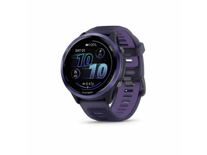 Forerunner570 47mm IndigoPurple HR Front left 0000 FRx570 47mm Purple Hero
