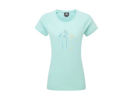 Mountain Flower T-shirt Women's (Velikost L, Barva Aqua)