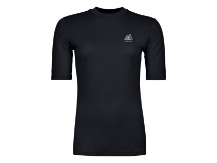 185 Merino Mtn Hug T-Shirt Women's (Velikost L, Barva Black Raven)