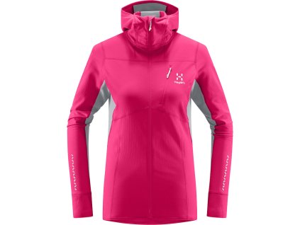 W Mikina Haglöfs L.I.M Mid Comp Hood dámská (Velikost XS, Barva modrá)