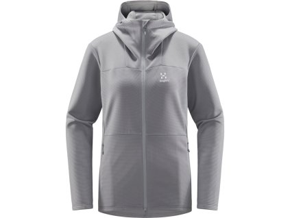 W Mikina Haglöfs Willow Mid Hood dámská (Velikost XS, Barva hnědá)
