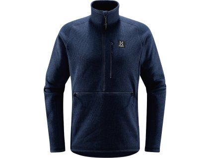 Mikina Haglöfs Risberg 1/2 Zip (Velikost S, Barva tmavě modrá)