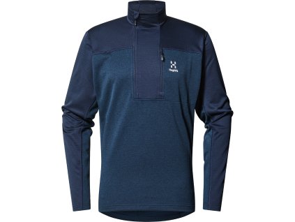 Mikina Haglöfs ROC Flash Mid Halfzip pánská (Velikost S, Barva tmavě modrá)