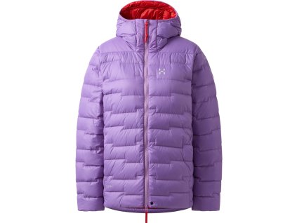 w bunda haglofs roc flash down hood damska fialova 8