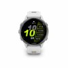 Forerunner970 TitaniumWhitestone HR Front 0000 FRx970 47mm Whitestone Hero