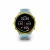 Forerunner570 47mm AmpTurquoise HR Front 0008 FR570 running screen statute