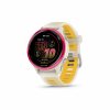 Forerunner570 42mm RaspberryMango HR Front Left 0008 FRx570 42mm Salmon Hero
