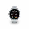 Forerunner570 42mm CloudWhitestone HR Front 0016 FR570 running screen statute