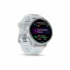 Forerunner570 42mm CloudWhitestone HR Front right 0003 FR570 glances1