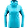 W Mikina Haglöfs L.I.M Mid Comp Hood dámská (Velikost XS, Barva modrá)