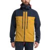 Bunda Haglöfs Roc Sight softshell pánská (Velikost S, Barva žlutá/modrá)