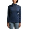 W Mikina Haglöfs ROC Flash Mid Halfzip dámská (Velikost XS, Barva tmavě modrá)