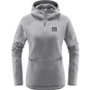 W Mikina Haglöfs Risberg 1/2 Zip dámská (Velikost XS, Barva šedá)