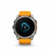 Fenix8 51 HR Titanium SparkOrange Front 0014 fenix8 voice assistant still