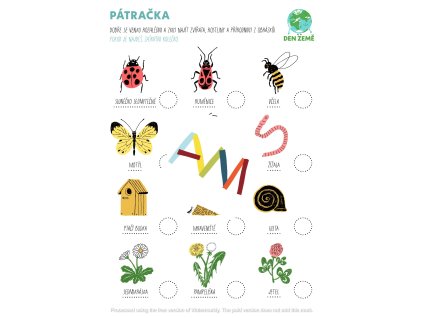 Jarní pátračka -ZDARMA