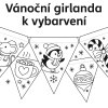 Vánoční girlanda k vybarvení (3)