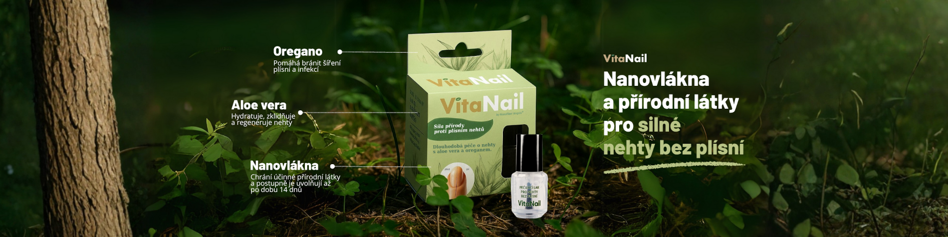 Vitanail - přírodní lak na plíseň nehtů