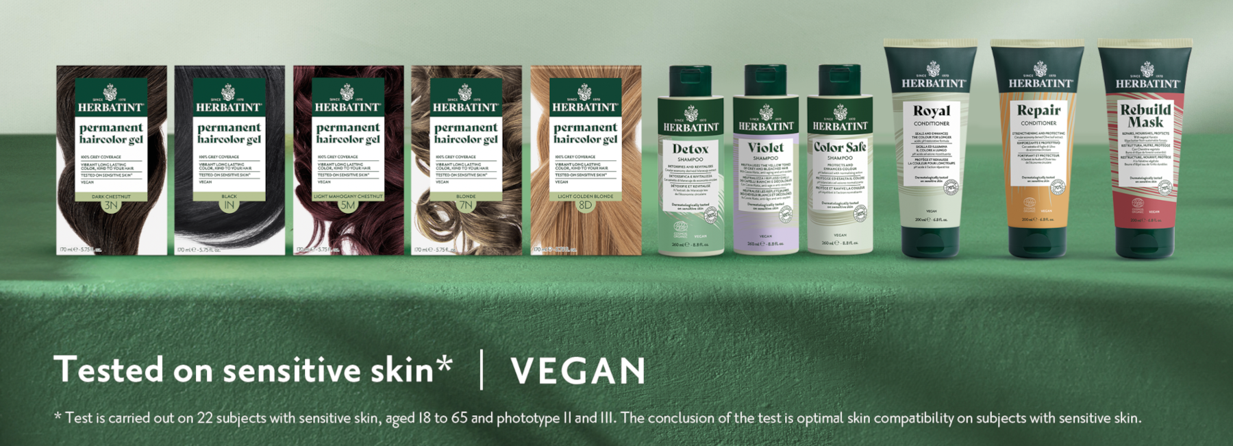 Herbatint hair dies, gentle to you hair and skin, shiny hair