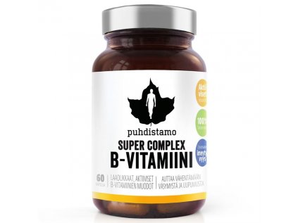 Puhdistamo Super Vitamin B Complex, 60 kapslí