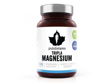 Puhdistamo Triple Magnesium, 120 kapslí (Hořčík)