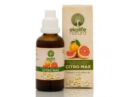 Ekolife natura Citro Max Organic, 50ml (Bio extrakt ze semínek grepfruitu)