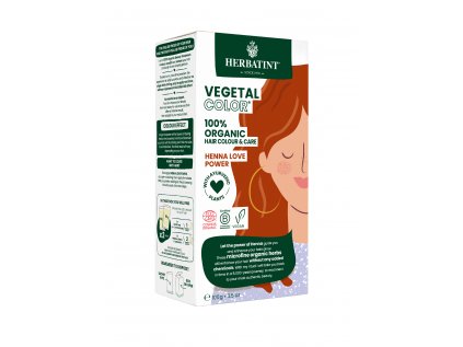 HERBATINT VEGETAL COLOUR bio rostlinná barva na vlasy HENNA LOVE POWER – bio henna