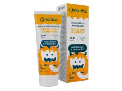 Nordics Natural Toothpaste for Children with Orange and Mandarin Flavor