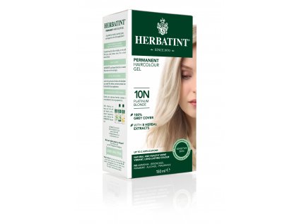 POŠKOZENÝ OBAL - Herbatint permanentní barva na vlasy platinová blond 10N
