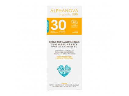 Alphanova Sunscreen facial cream SPF 30+ BIO, 50 g