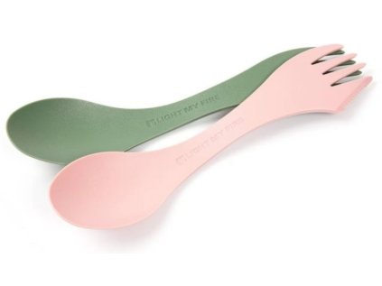 Light My Fire Spork Original 2-pack, růžová, zelená