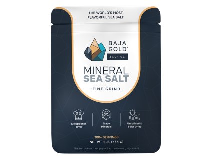 Baja Gold Mineral Sea Salt - fine grind, 454g