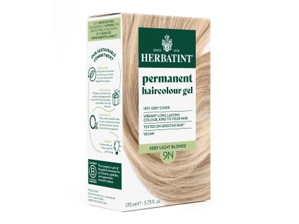NOVÝ Herbatint 9N permanentní barva na vlasy medová blond