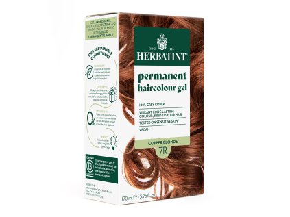 NOVÝ Herbatint 7R permanentní barva na vlasy měděná blond