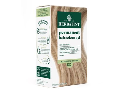 NOVÝ Herbatint 10C permanentní barva na vlasy švédská blond