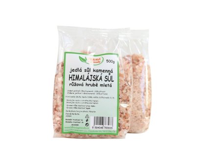 Sůl himalájská růžová hrubá 500g
