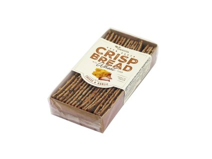 Pšeničný křehký chléb se sýrem a česnekem 130g