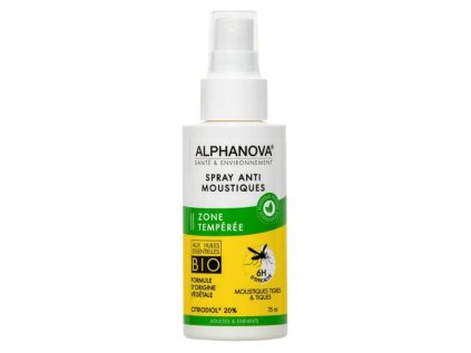 Alphanova repelent proti hmyzu pro mírné pásmo 75 ml BIO