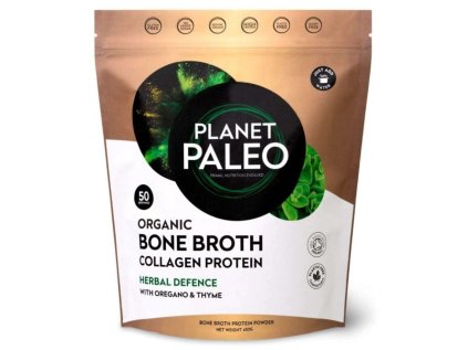 Planet Paleo sušený vývar a protein bylinky, 450g